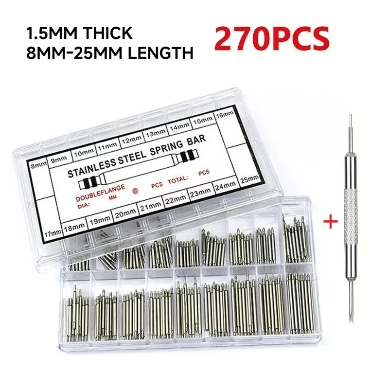 Spring Bar Tool Set - Juego de 270 Piezas de Barras