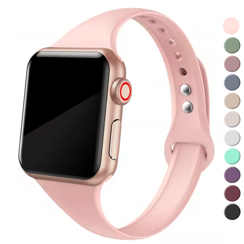 Silicone Band Women - Correa delgada para Apple watch band