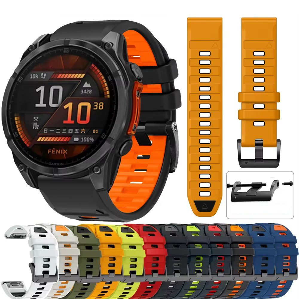 Silicone Watch Band 22Mm - Correa de silicona QuickFit de 26mm