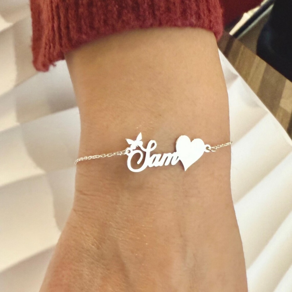 Butterfly Clasp Deployant - Pulseras personalizadas con nombre de mariposa