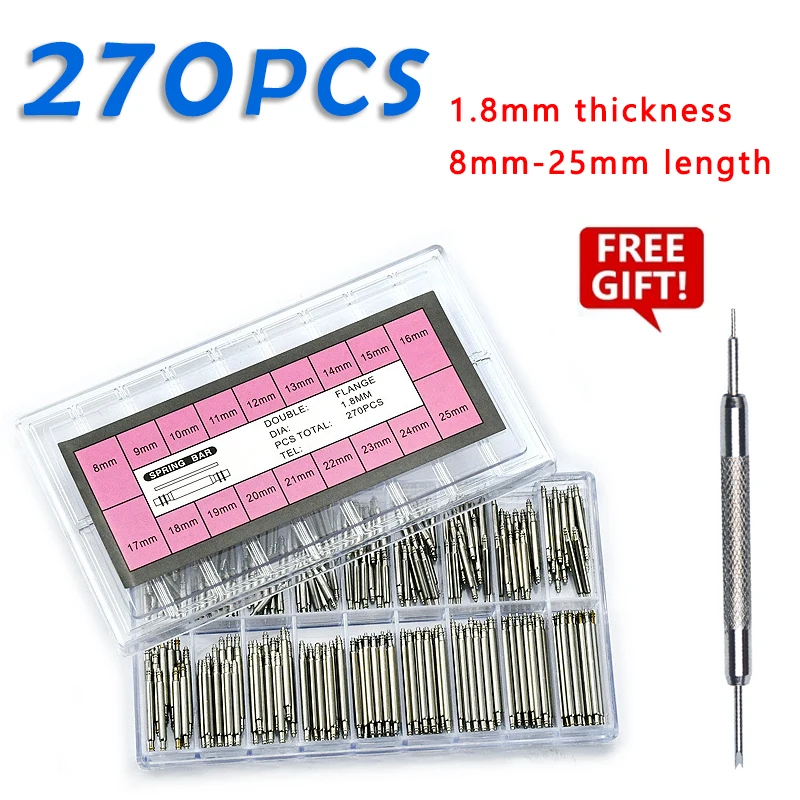 Spring Bar Tool Set - 270 piezas/set de barras de resorte