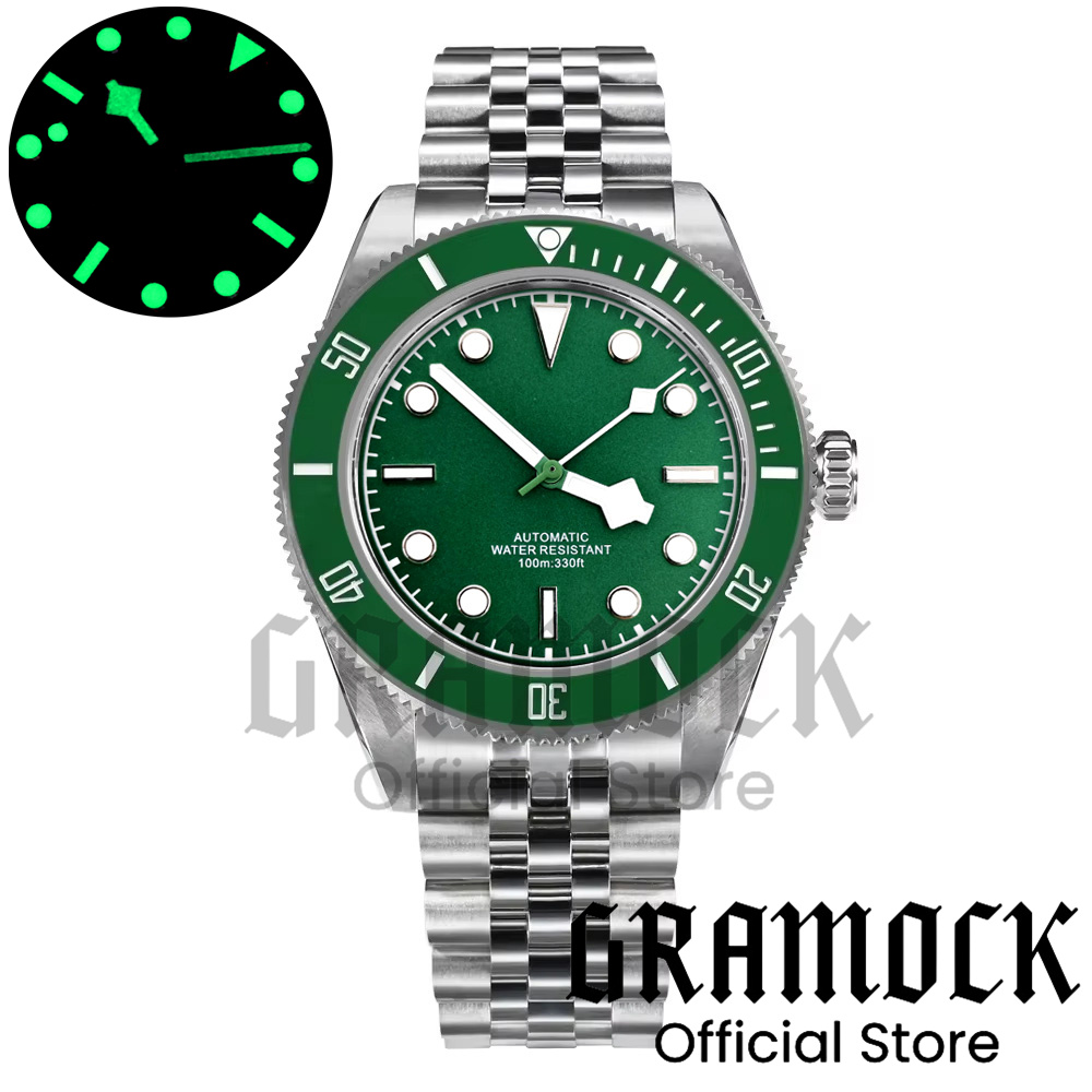 Gramock 39mm Reloj de pulsera  - Stainless Bracelet Diver reseña y precio