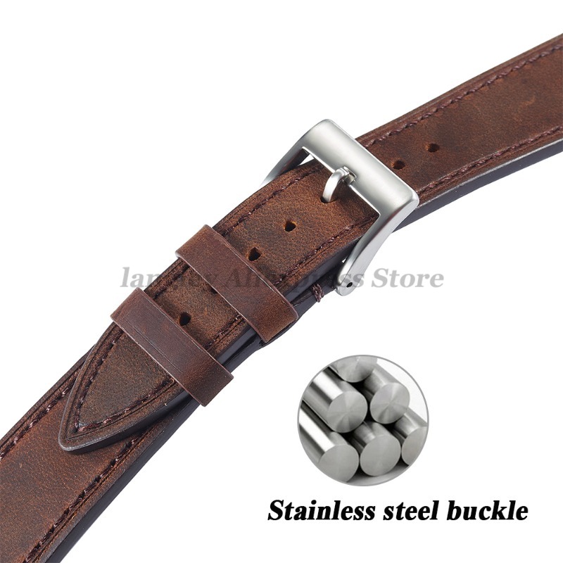 Correa de reloj de cuero genui - Leather Strap Quick Release reseña y precio