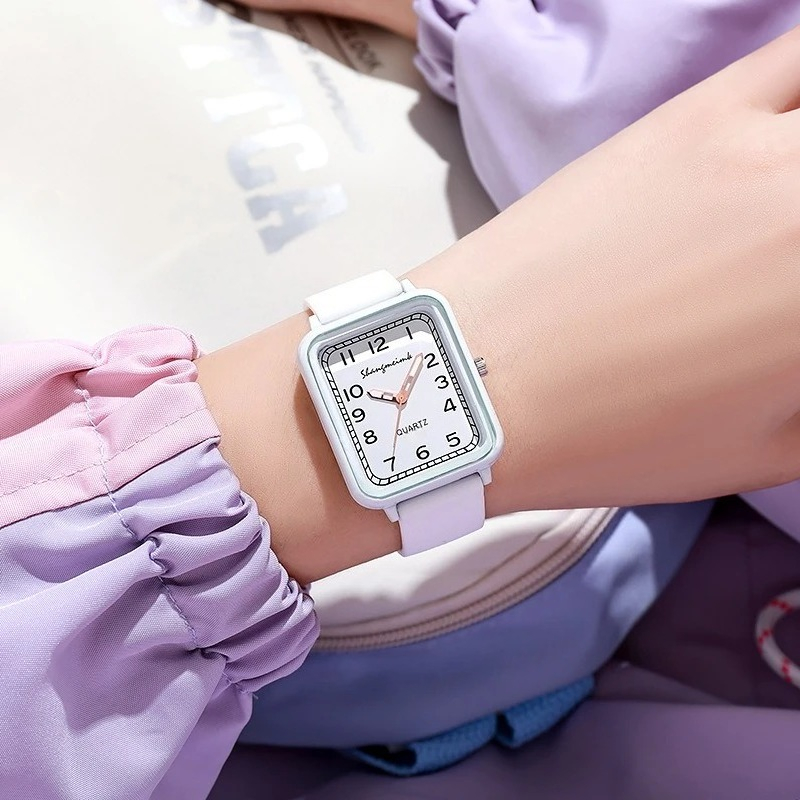 Reloj de cuarzo con esfera rec - Silicone Band Women reseña y precio