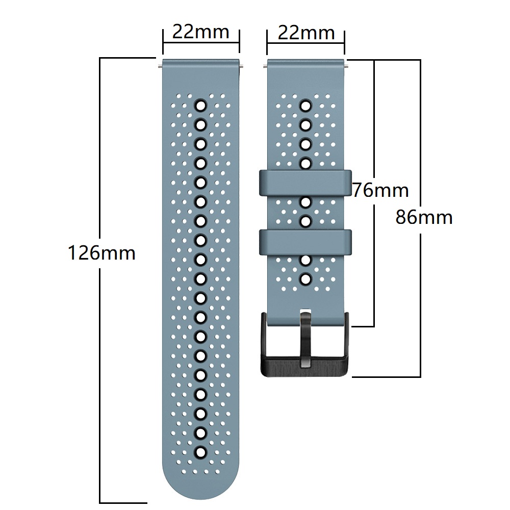 Correa de silicona de 22mm par - Silicone Watch Band 22Mm reseña y precio