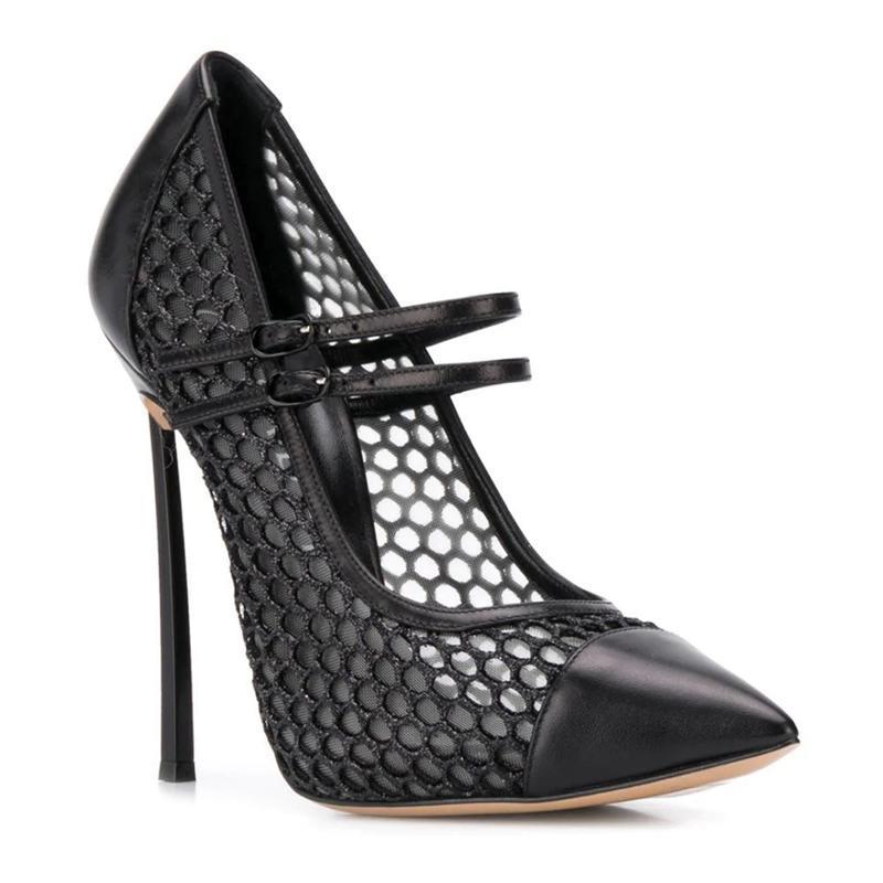 Zapatos de tacón sexis de mall - Mesh Strap Metal reseña y precio