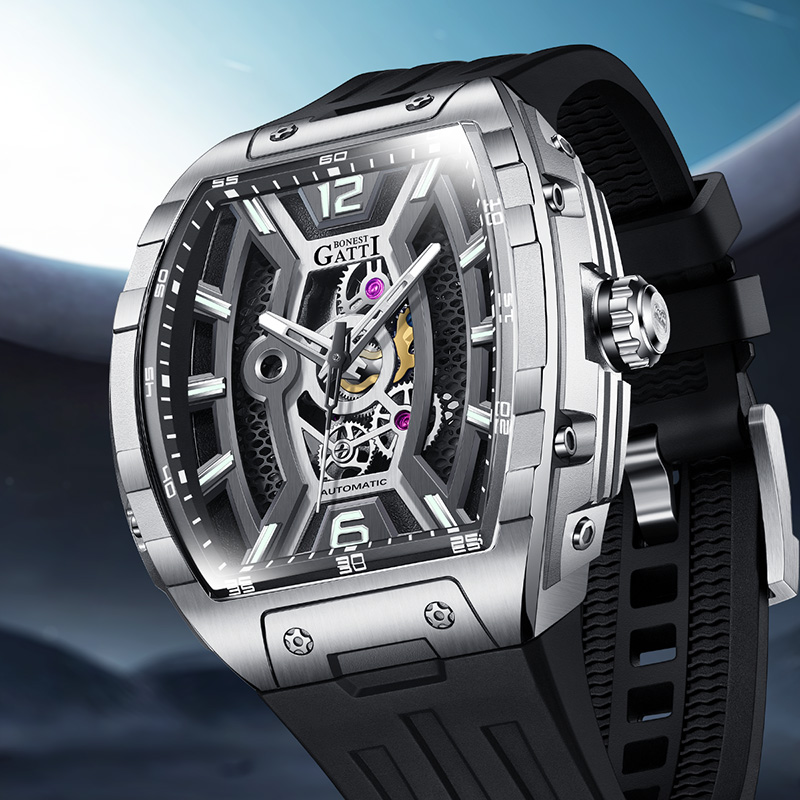 Reloj de Lujo para Hombre BONE - Rubber Strap Diver reseña y precio