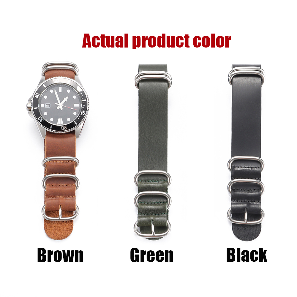 Correas de reloj de cuero genu - Nato Strap Nylon reseña y precio