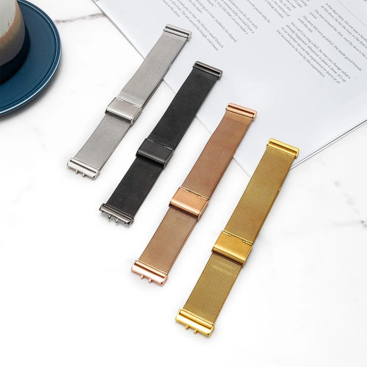Correa de acero inoxidable par - Mesh Strap Metal reseña y precio