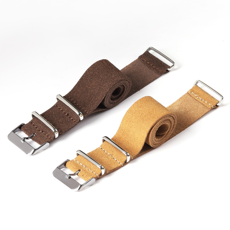 Correa de cuero genuino de gam - Suede Strap Watch reseña y precio