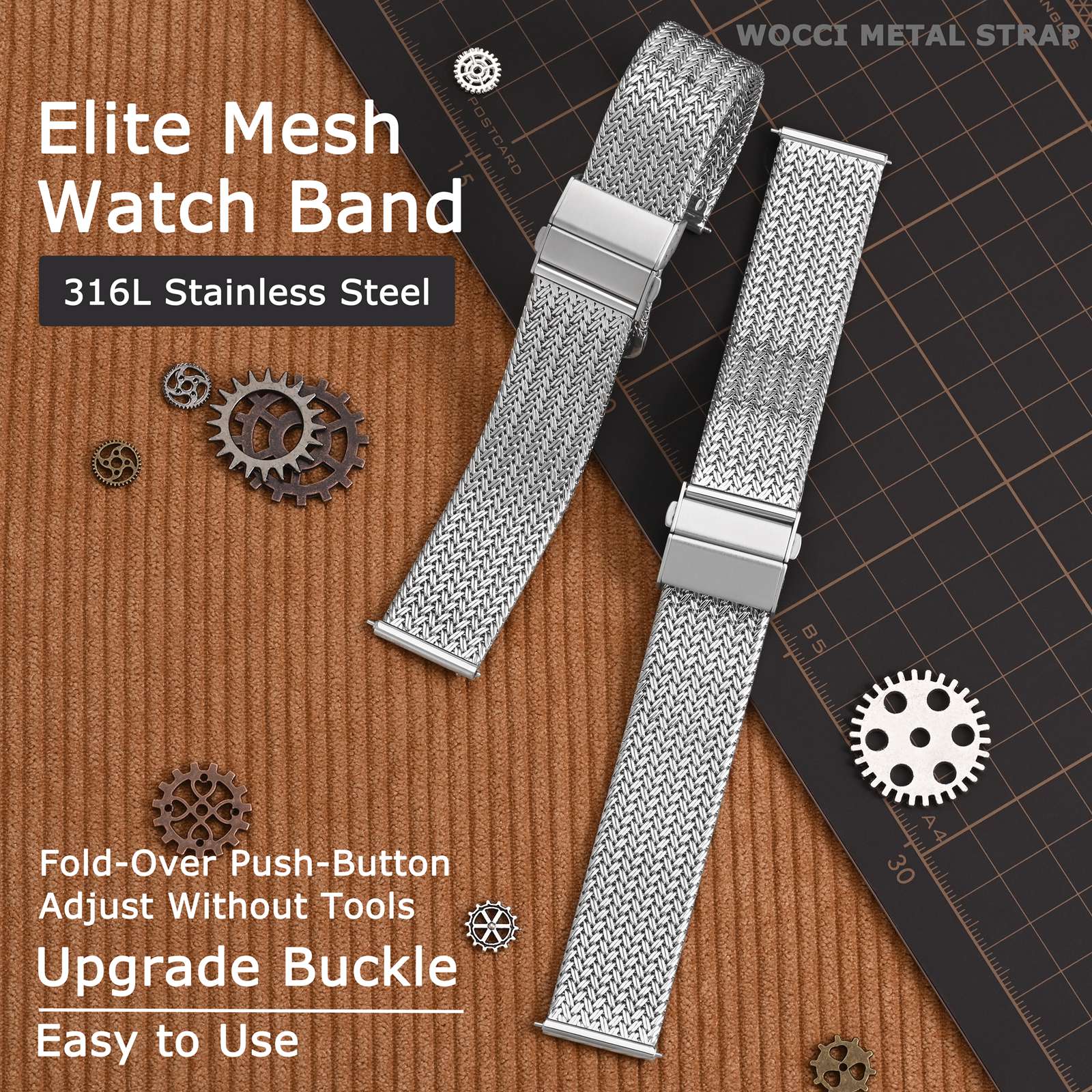 WOCCI Elite Correa de reloj de - Mesh Strap Metal reseña y precio