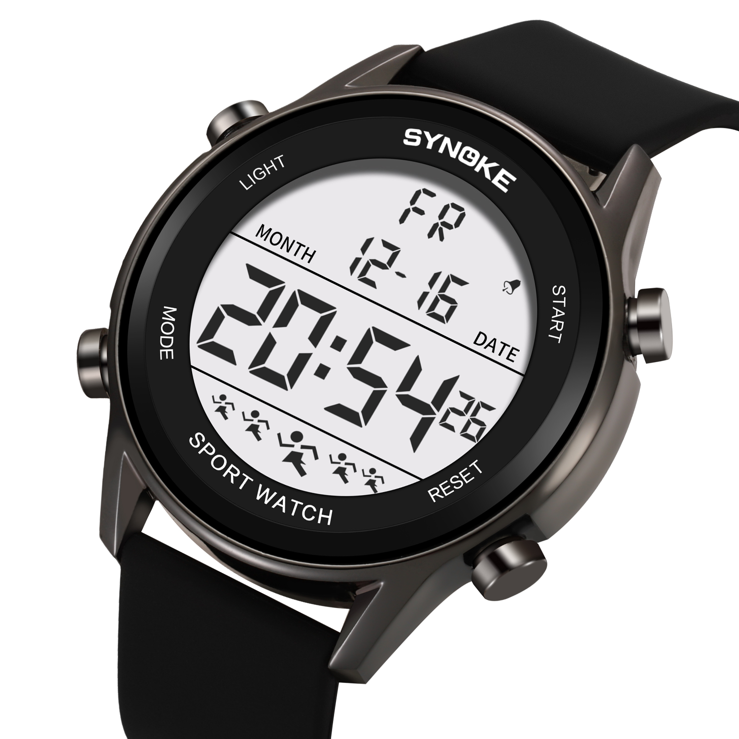 SYNOKE-reloj Digital 9825A par - Rubber Strap Diver reseña y precio