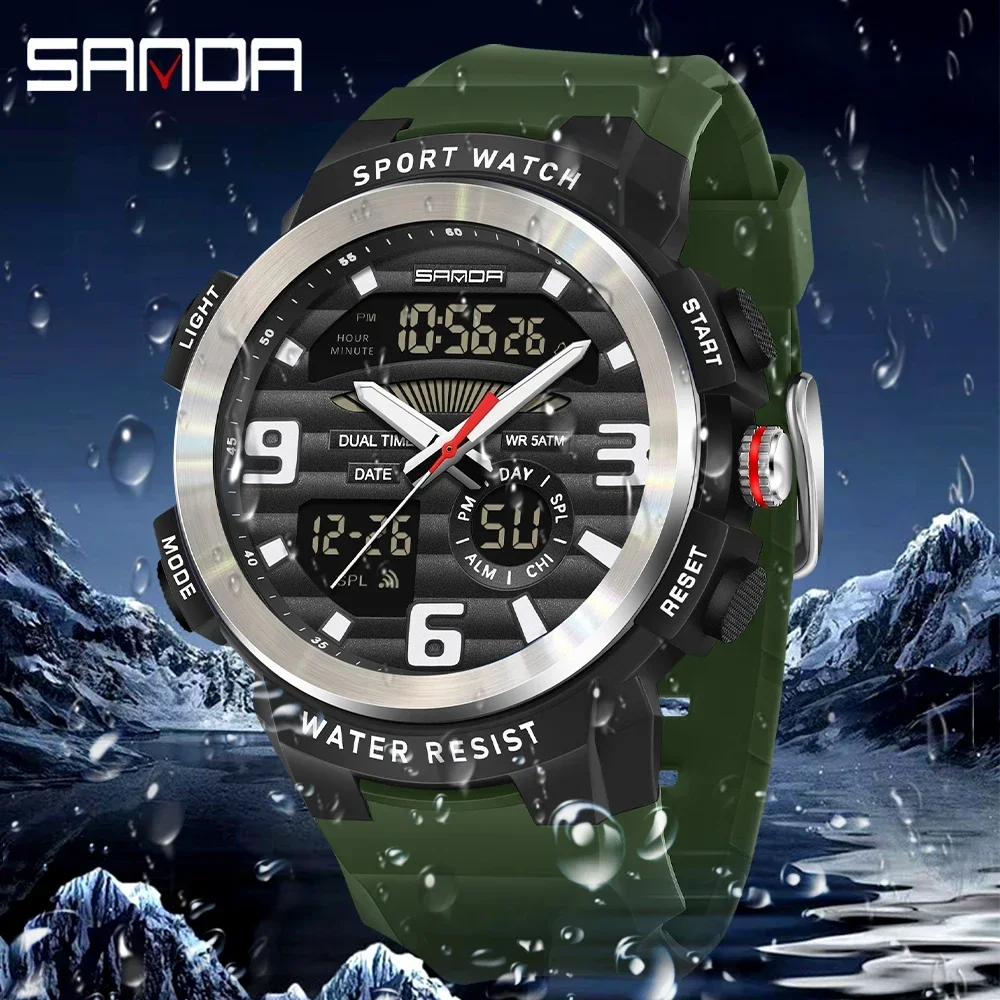 Reloj SANDA Multifunción para  - Rubber Strap Diver reseña y precio