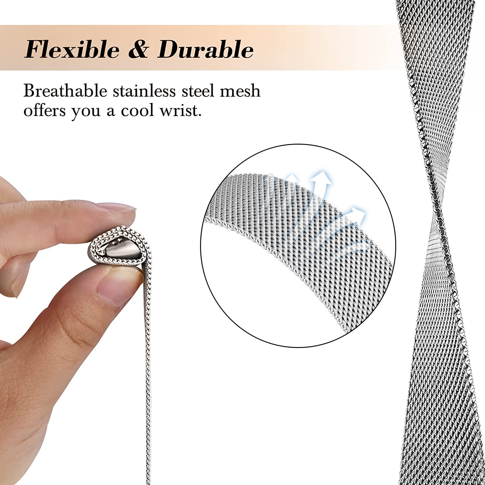 Bucle milanés para fitbit char - Milanese Loop Magnetic reseña y precio