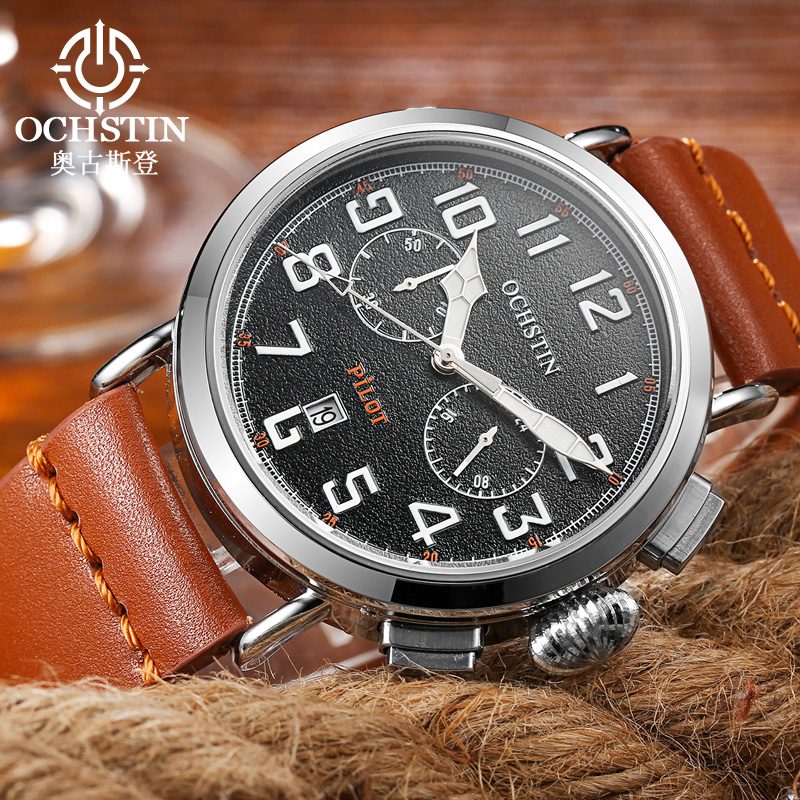 Reloj de pulsera de cuarzo par - Leather Watch Band Men reseña y precio